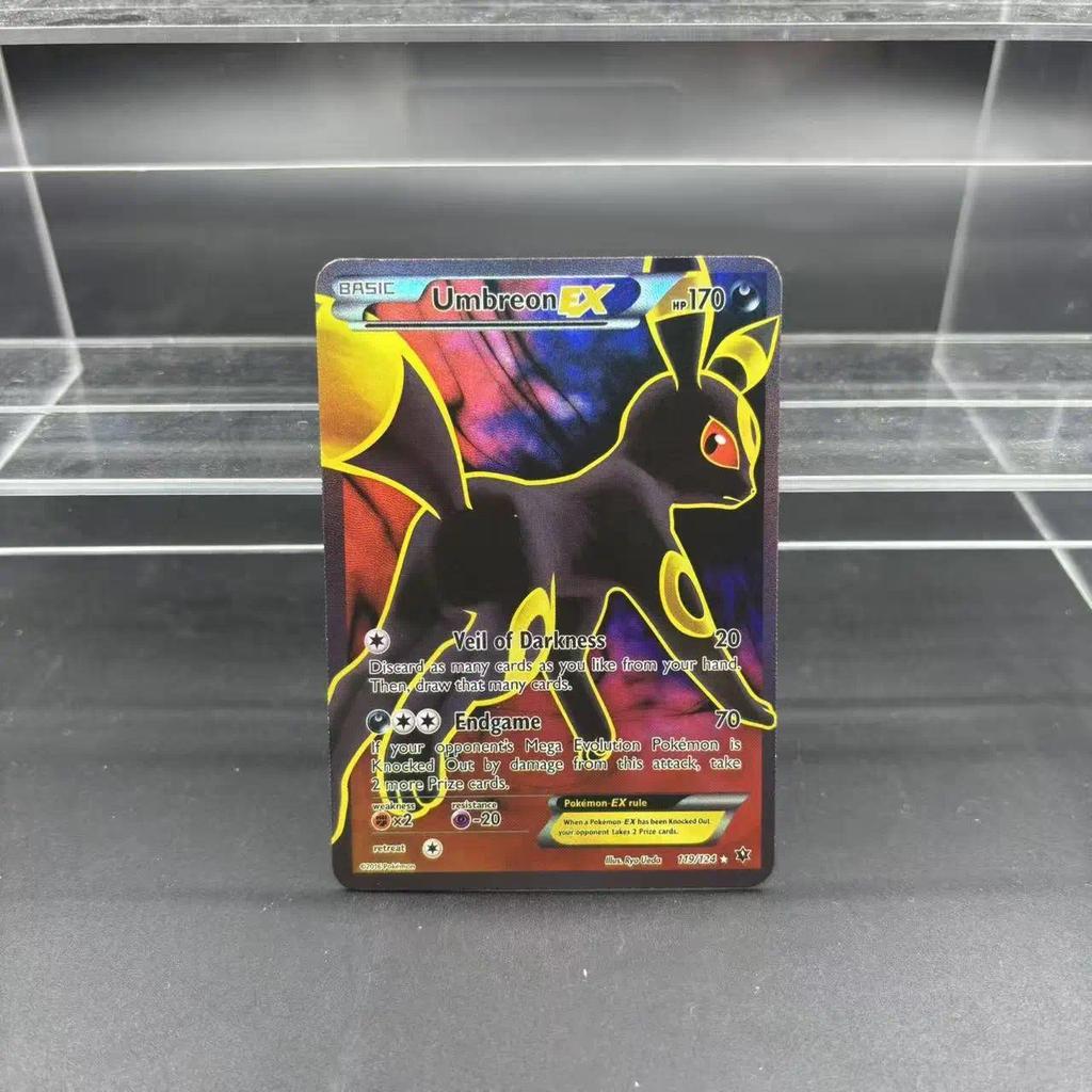 Pokemon DIY PTCG คอลเลกชันการ์ด Umbreon Flareon Espeon Sylveon EX EN Self Made การ์ดเดี่ยวคลาสสิกเกมอะนิเมะการ์ดของเล่น ราคา ถูกที่สุด ดีลบีเคเค แกลเลอรีภาพที่ 4