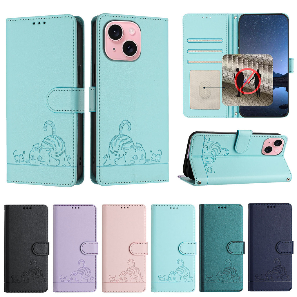 แฟชั่น PU Flip Case สําหรับ VIVO Y53S Y51 Y51A Y39 Y38 Y33 Y33S Y33T Y33E Y31S Y30 T1 ช่องใส่การ์ดกร