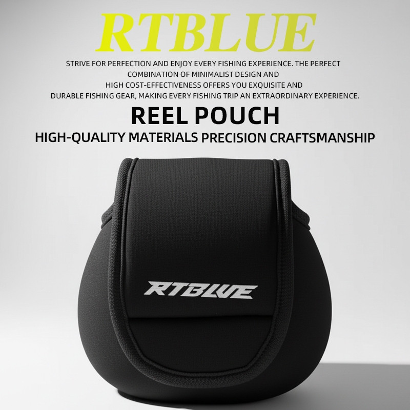 BEARKING RTBLUE Universal Baitcasting Reel กรณีกันกระแทกผ้าฝ้ายทนทานและแบบพกพาสําหรับ Most Baitcast Reels