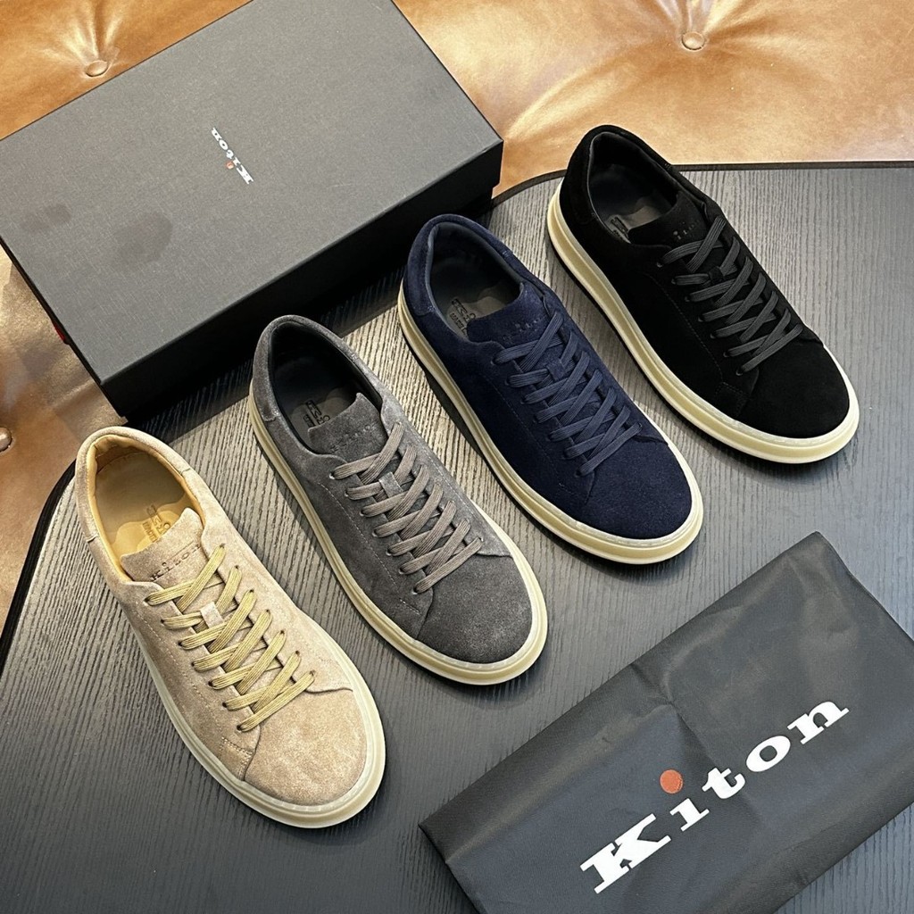 6J6I Kito* 2025Men's Shoes Leather Casual Suede Comfortable Breathable Shoes