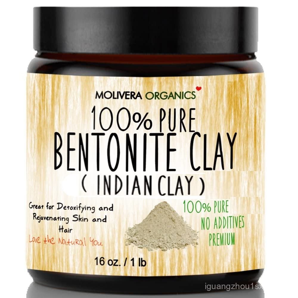 Premium 1 lb Bentonite Clay Pure, Natural Detoxifying Clay for Face Masks, Hair Care & More - Best H