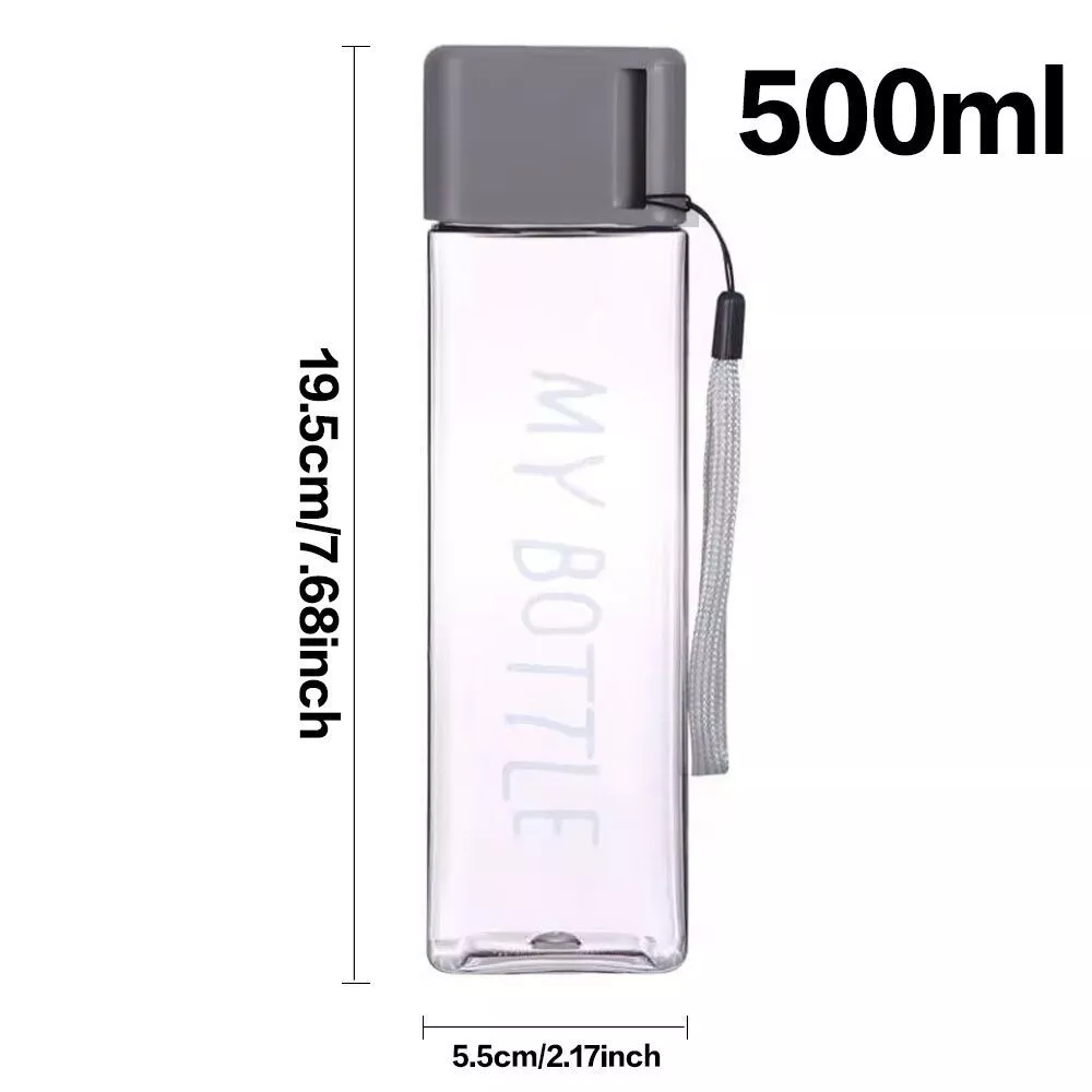 ขวดน้ำพลาสติก 500ml ขวดใสสำหรับใส่น้ำ นม ชา thumbnail 4