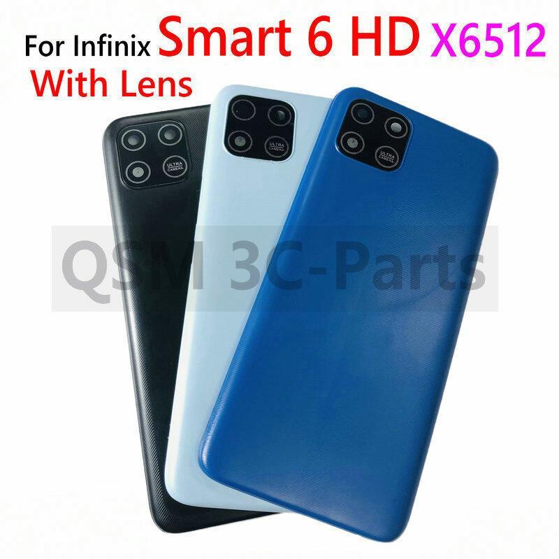 สําหรับ Infinix Smart 6 HD X6512 ด้านหลังด้านหลังฝาครอบแบตเตอรี่อะไหล่ซ่อม