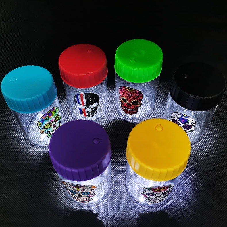 ขวดแก้วพร้อมไฟ Led ขวดเก็บ Light-Up Air แน่นขยายดูภาชนะอเนกประสงค์
