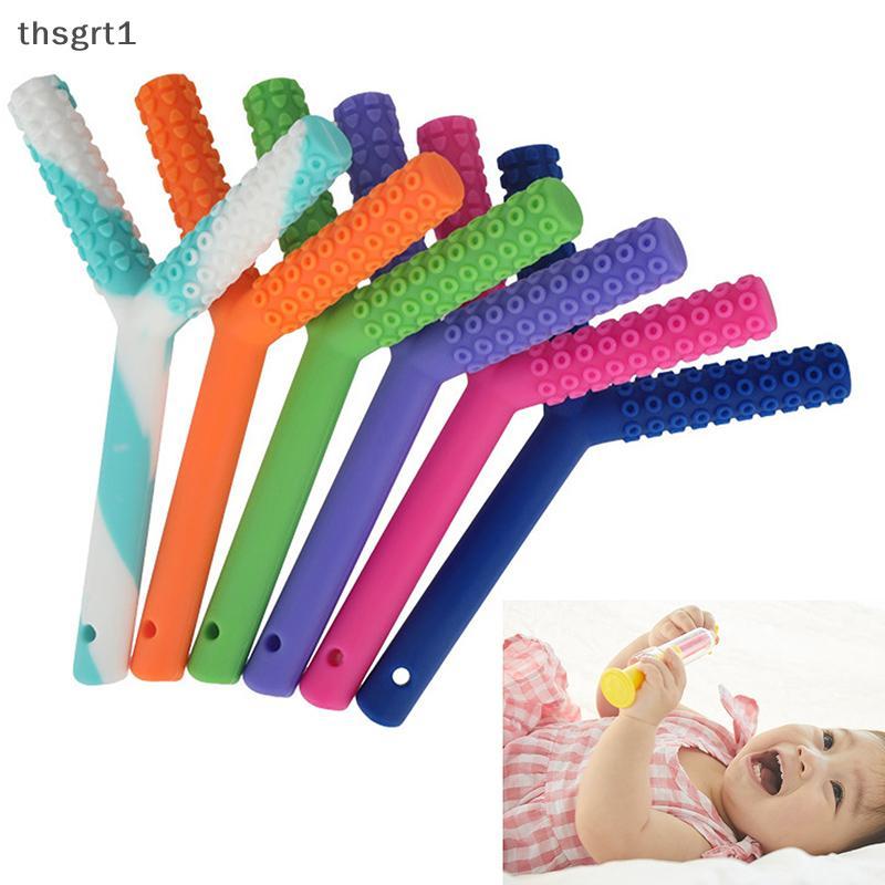 [thsgrt1] Kids Chewing Tube Y-Shape Chewy Teether Baby Oral Motor Chew Tools Tuxtured Auti [TH]