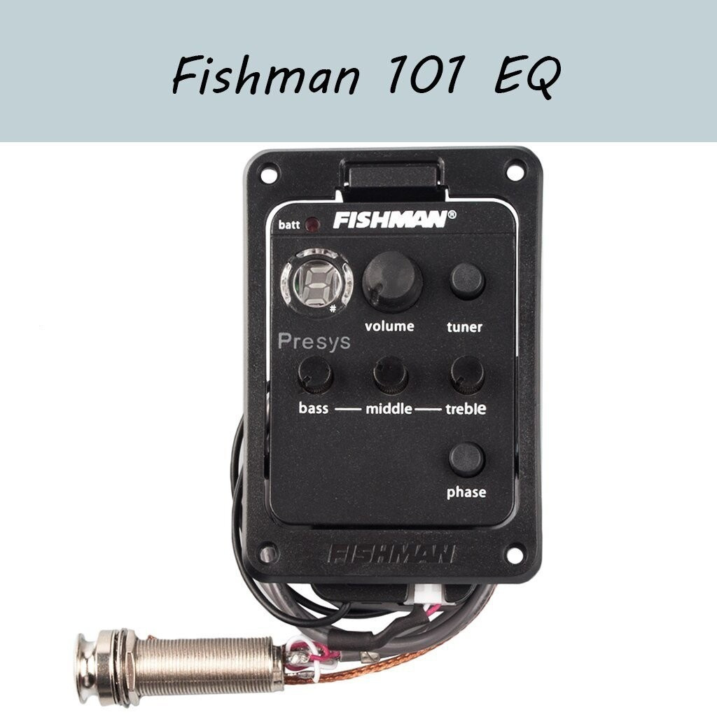 Fishman Pressys 101 Aero Guitar Pickup EQ Equalizer Tuner