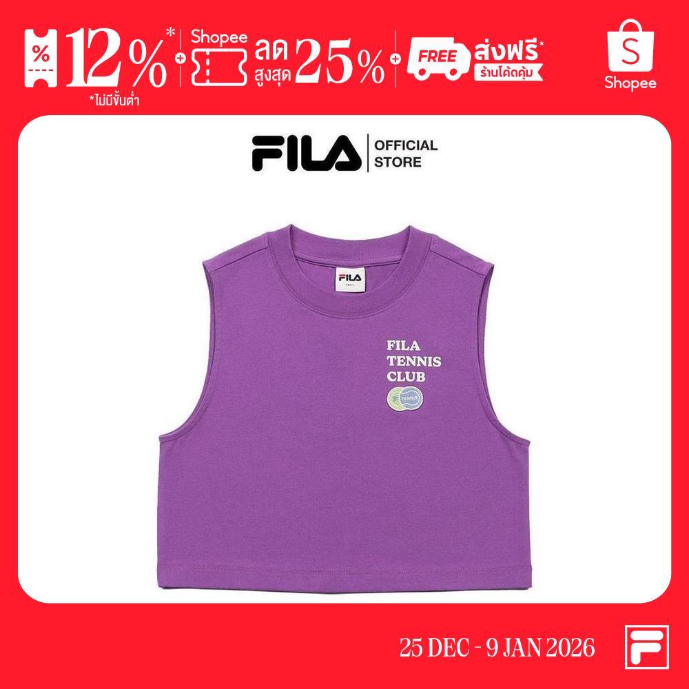 FILA เสื้อแขนสั้นผู้หญิง TENNIS CLUB รุ่น FW2RSG48092F - PURPLE