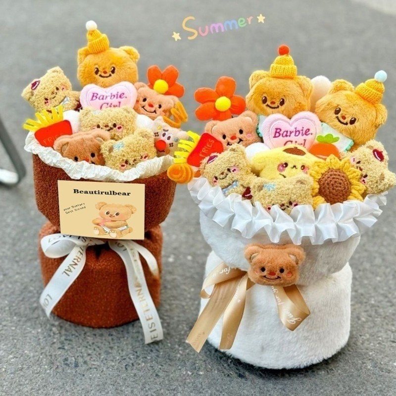 Aoduoyaya capybara ช่อดอกไม้ ช่อคาปิบาร่า ตุ๊กตาช่อดอกไม้ ของขวัญปีใหม่ วาเลนไทน์ รับปริญญา - 4