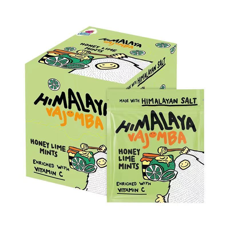 ผสมมาเลเซีย Mint Malaysia Sea Salt Bever Brand Lemon Candy Throat Moisturizer นําเข้าเกลือหิมาลัยมะน