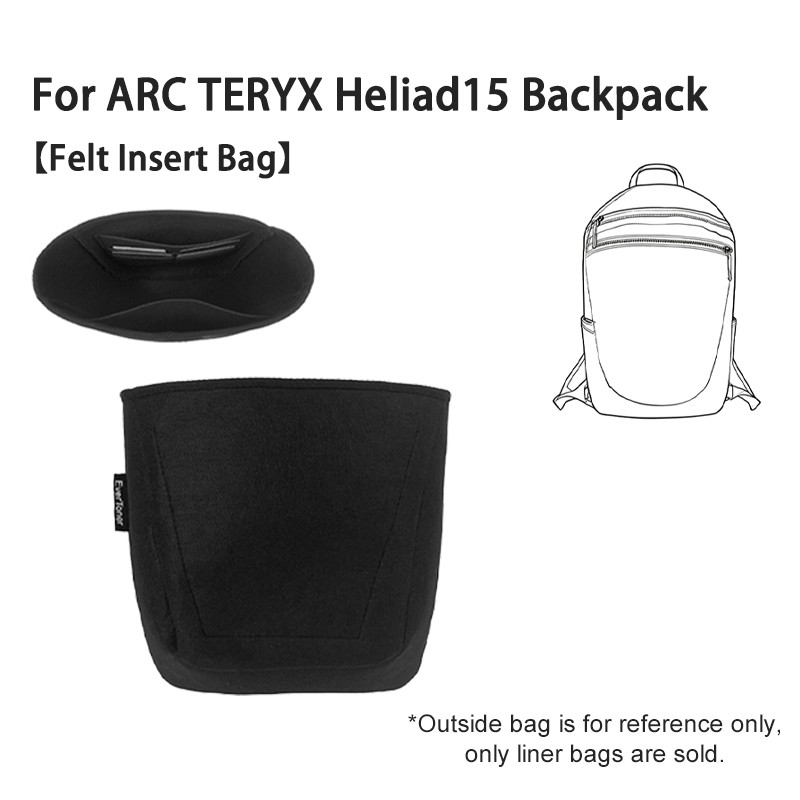 กระเป๋าเป้สะพายหลัง ARC TERYX Heliad15 พร้อมฟิลต์และไลเนอร์ รองรับกระเป๋าเครื่องประทินโฉม