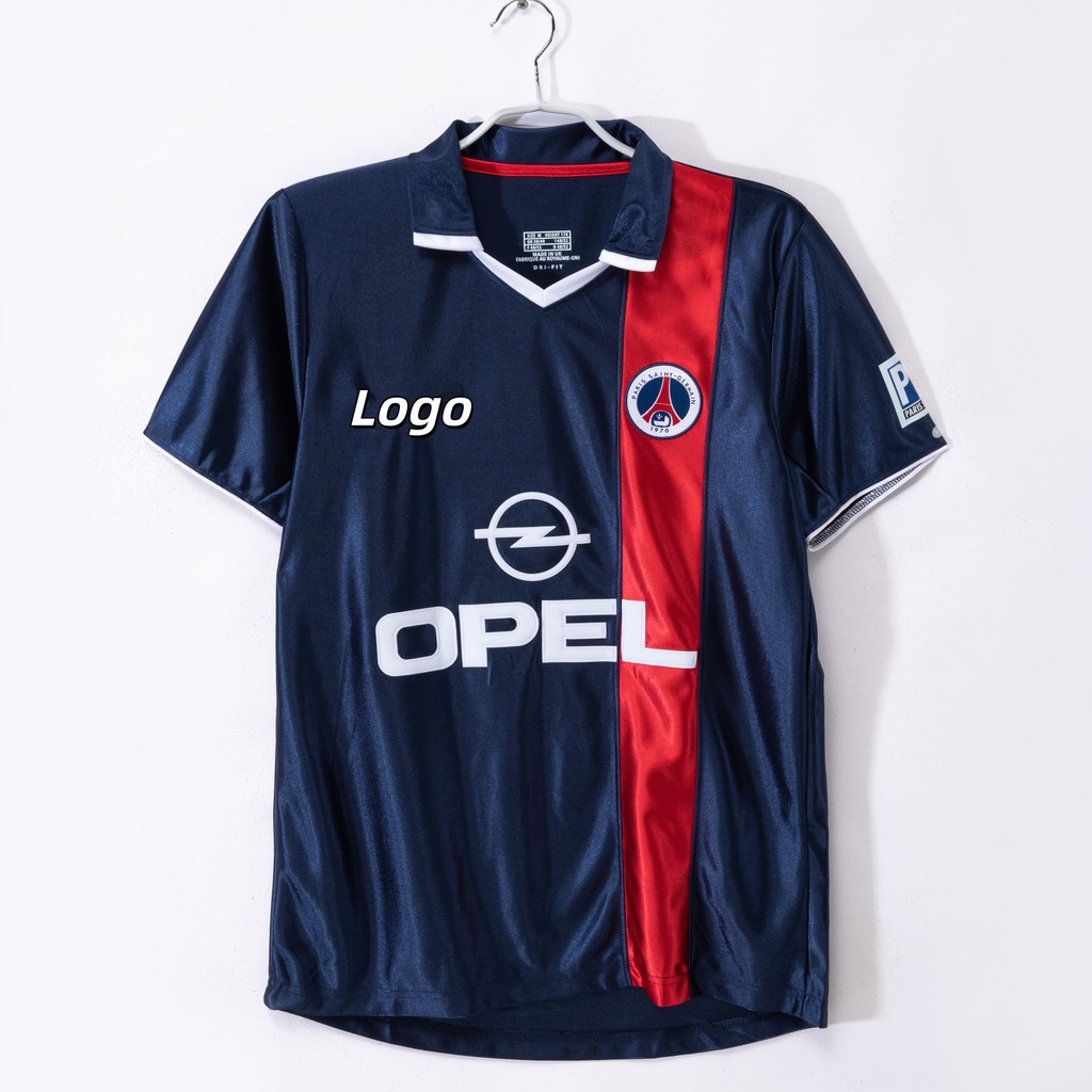 PSG 2001/02 Retro Edition Mens Home Short Sleeve Football Jersey Shirt