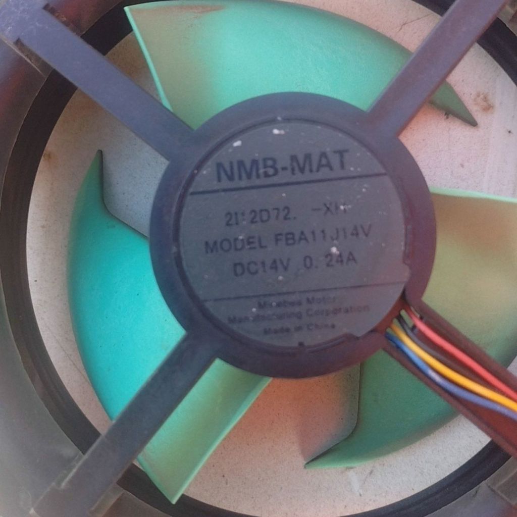 พัดลมระบายความร้อนเงียบ 4 สาย NMB-MAT FBA11J14V DC14V 0.24A สำหรับตู้เย็น Panasonic