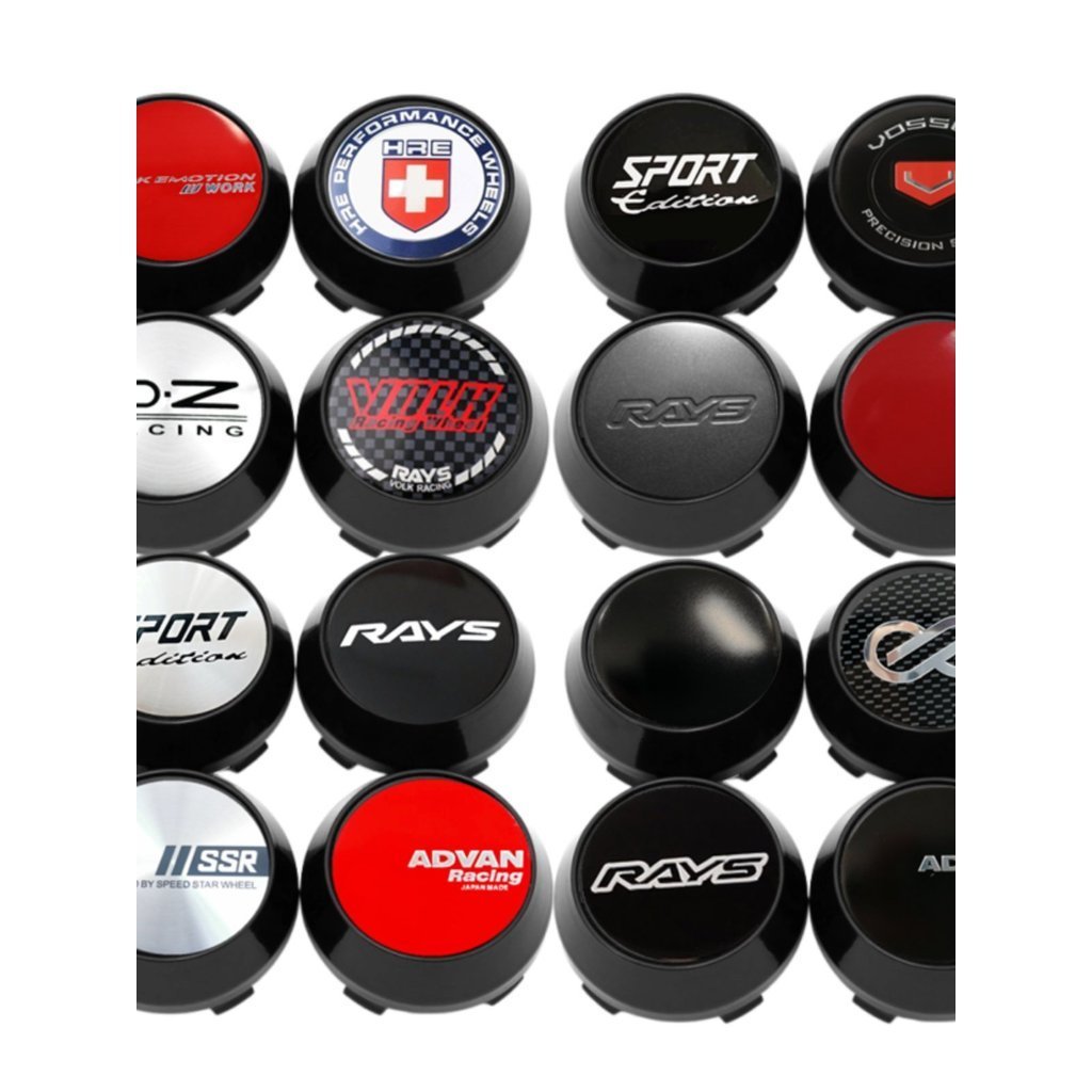 Hub Cap Center Cap ดัดแปลง RAYS ADVAN WORK Hub Center Cap เส้นผ่านศูนย์กลางมาตรฐาน 64 มม. เส้นผ่านศู