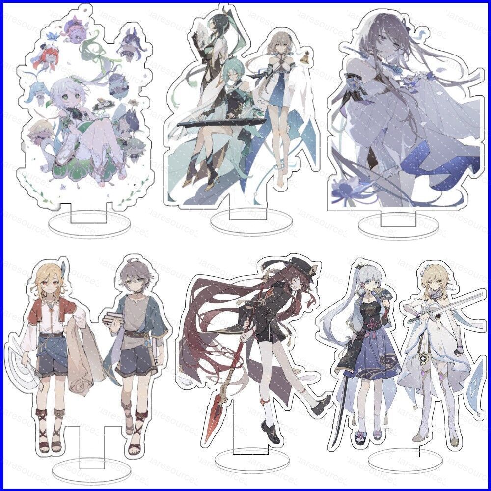 Genshin Impact รูปของเล่นอะคริลิคขาตั้งอะนิเมะแผ่น Nahida Kaveh Guizhong Home Decor Collection