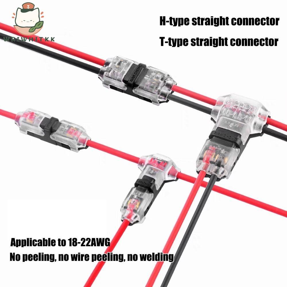 WRIWHITKK 1 ชิ้นสายไฟ Crimp,ตัวเชื่อมต่อรถยนต์ 8-22AWG Pluggable Wire Connector, Quick Splice Cable 