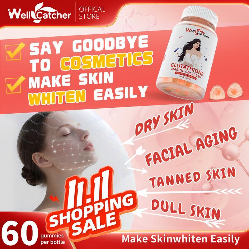 EASIER WHITE Wellcatcher Glutathione Jam Gummies - วิตามินเพื่อความขาว มีกลูตาไธโอนและคอลลาเจนจากท้อ