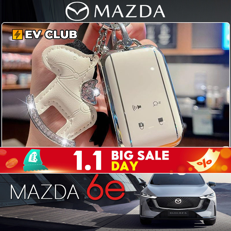 2025 สไตล์ใหม่ mazda 6e ev พิเศษกุญแจรถแฟชั่นเคสป้องกันเรียบง่ายเคสป้องกัน Unisex Universal Key จี้ 