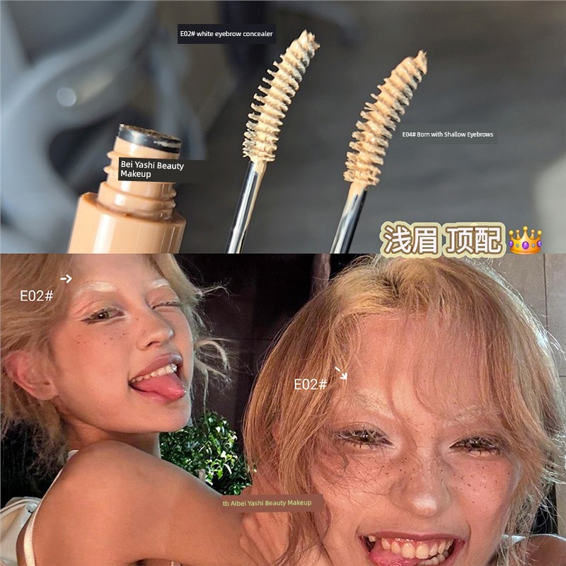 ที่ปัดคิ้ว ย้อมคิ้ว คิ้วตื้นลงตัวแมทช์!Black Rabbit Eyebrow คอนซีลเลอร์ Light Skin Color Dye Eyebrow