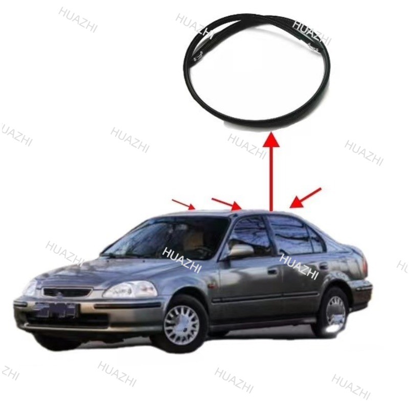 ZC ยางหลังคา / แถบซีลหลังคารถ / แถบยางหลังคารถ / ROOF MOULDING RUBBER สําหรับ honda civic EK1 EK3 19