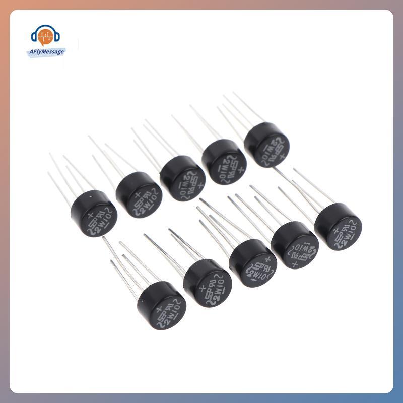 AFl 10/20/30 ชิ้นใหม่ 2W10 2A/1000 โวลต์ไดโอดสะพาน Rectifier รอบ Vridge Rectifier สะพาน Stack TH