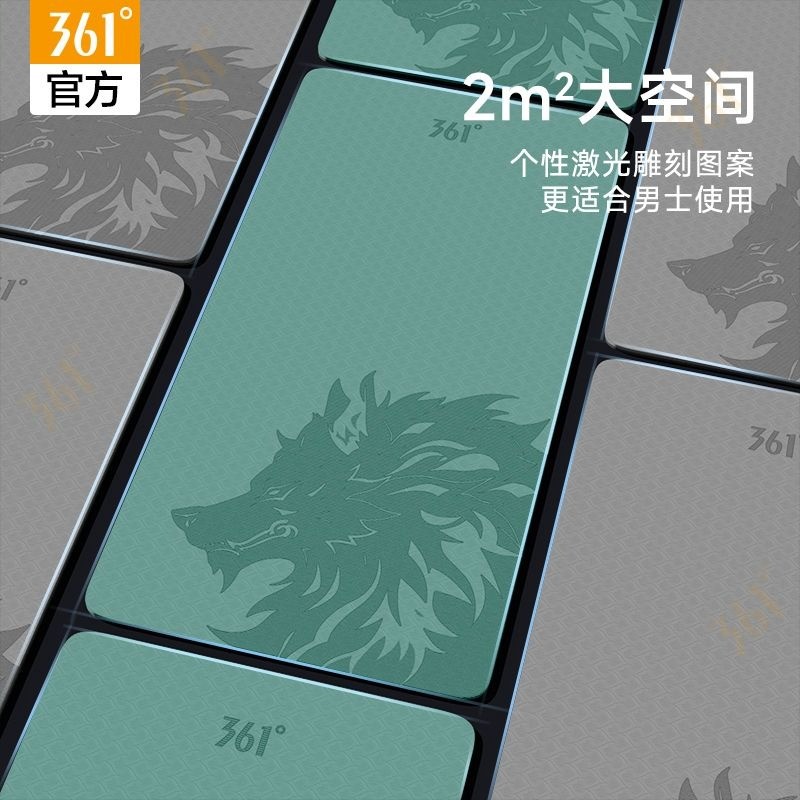 361° Yoga Mat for Men Anti-Slip Shockproof Silent Extra Large Thick Exercise Mat