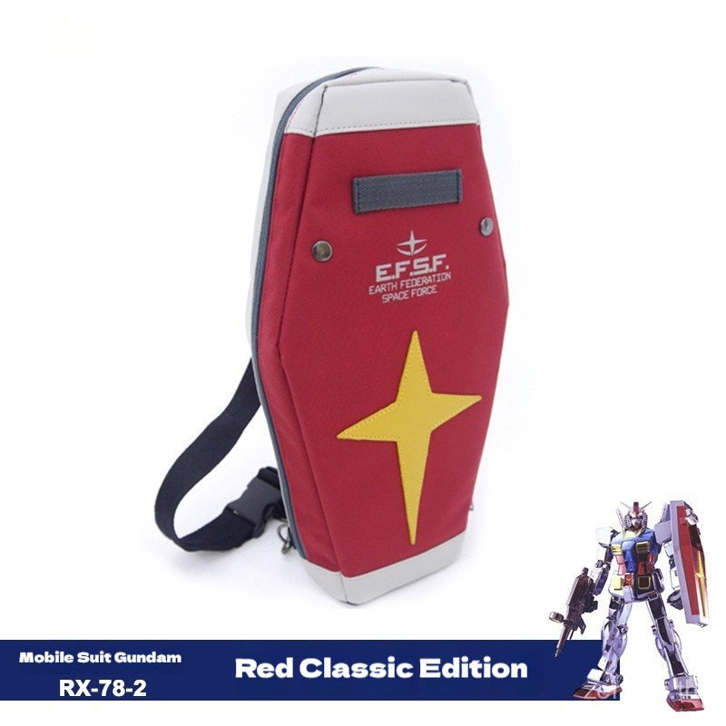 168 Moto Homes Gundam RX-78-2 Federal Army Black Leather Limited Edition กระเป๋าสะพาย