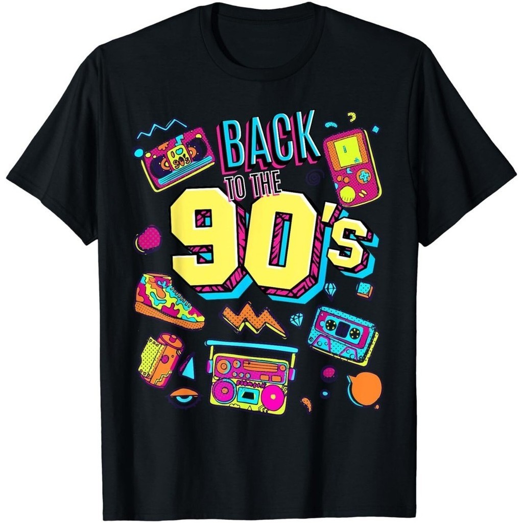 เสื้อยืดร่วมสมัยวินเทจยุค 90s กราฟิกสำหรับทั้งผู้ชายและผู้หญิง