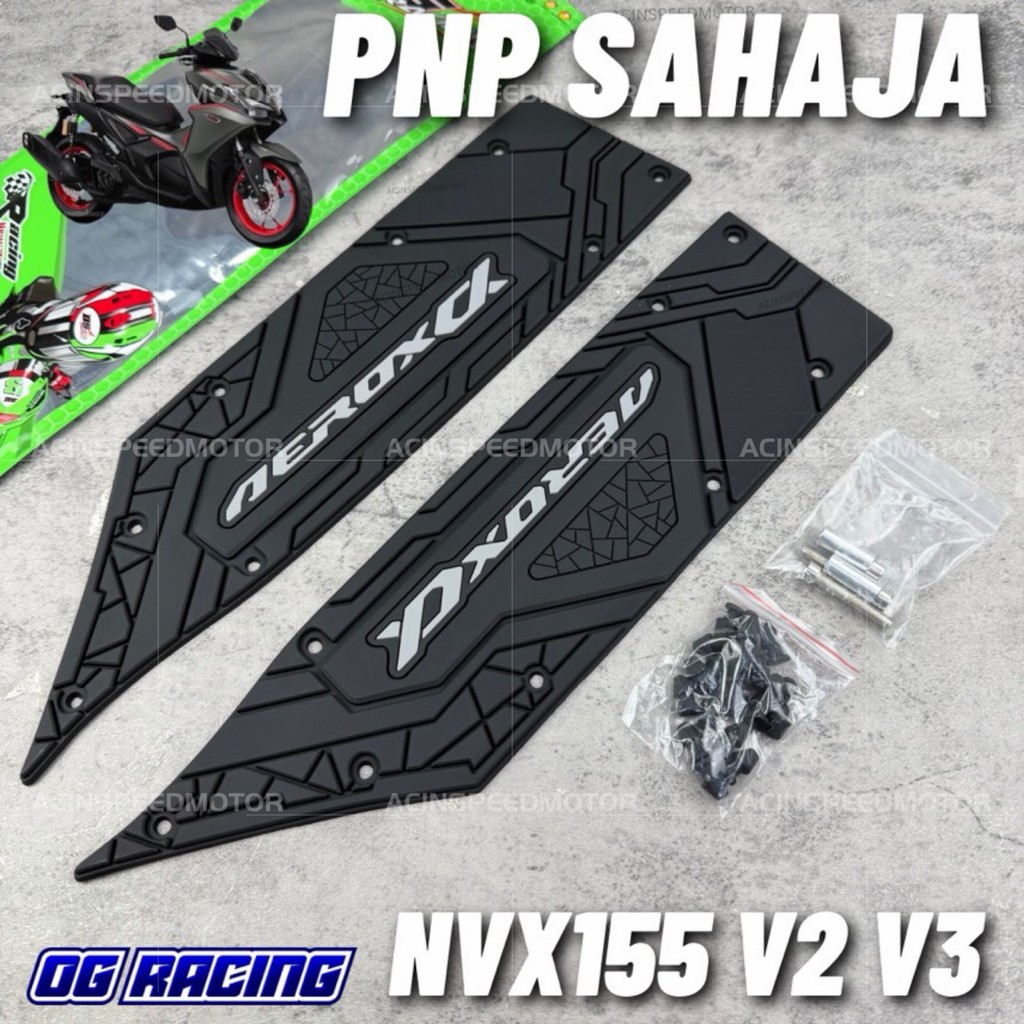 (PNP SAHAJA) NVX155 V2 V3 Abs พรมพักเท้าเหยียบยางซิลิโคน/ NVX V3 พรม Pijak Kaki/ NVX Tapak Kaki/ NVx