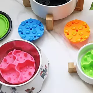 Garfeel Daddy Universal Dog Slow Feeder ใส่ | ซิลิโคน ต่อต้าน-ช็อก สัตว์เลี้ยงชามอุปกรณ์เสริมซิลิโคนช้าป้อนแทรกลื่นนุ่มเสื่ออาหารช้าดูด | ใส่ชามใดๆ
