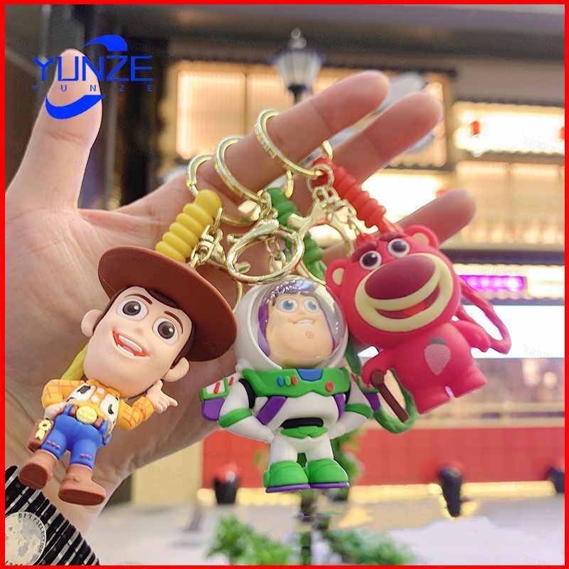CH1 Toy StoryLotso Alien Jessie พวงกุญแจ Strawberry Bear Buzz Lightyear จี้ห้อยกระเป๋า HC1