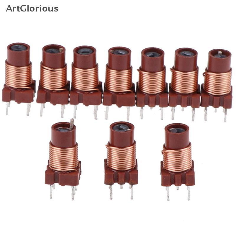 Art 10pcs 12T 0.6uh-1.7uh ปรับ High-Frequency Ferrite Core Inductor N