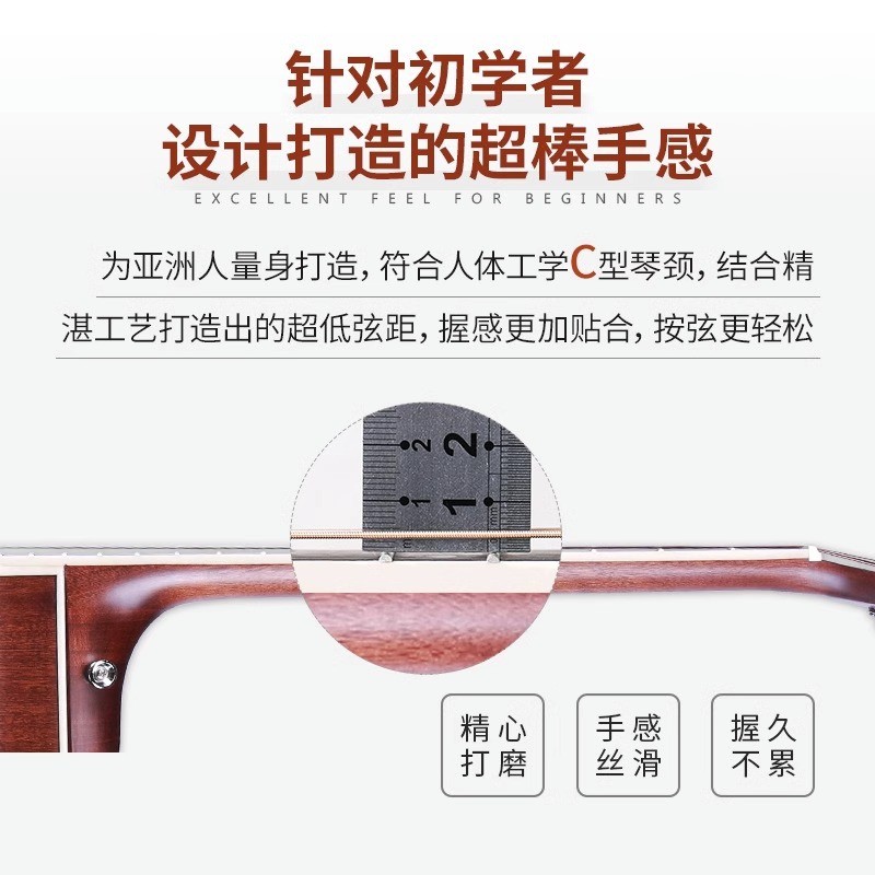 Saga sf700c Saga Veneer กีตาร์อะคูสติก Saga เริ่มต้นกีตาร์ Flagship Can SF800