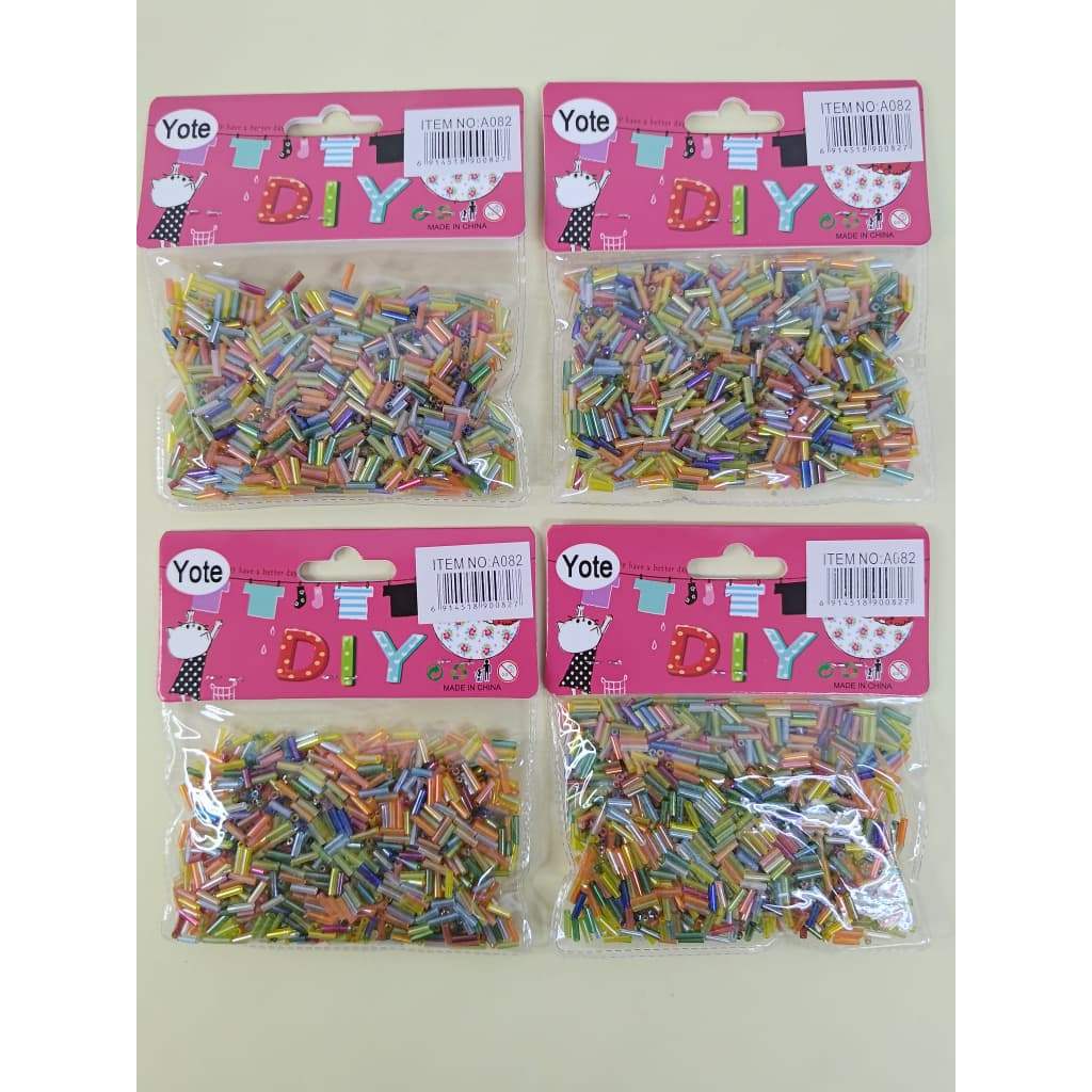 Stok Sedia Manik Tiub Bugle DIY แฟนซี/แฟนซี DIY Bugle ลูกปัดหลอด