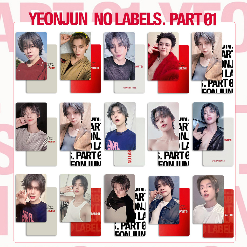 5-6 ชิ้น YEONJUN ไม่มีฉลาก PART 01 Photocards The Star Chapter TOGETHER Starkissed Love Language Lom