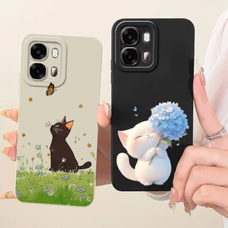 สําหรับ OPPO A6s 5G กรณี CPH2789 ออกแบบใหม่น่ารักการ์ตูนกระต่ายซิลิโคนเหลวนุ่มกันกระแทกสําหรับ OPPO A6s 4G CPH2815 กันชน