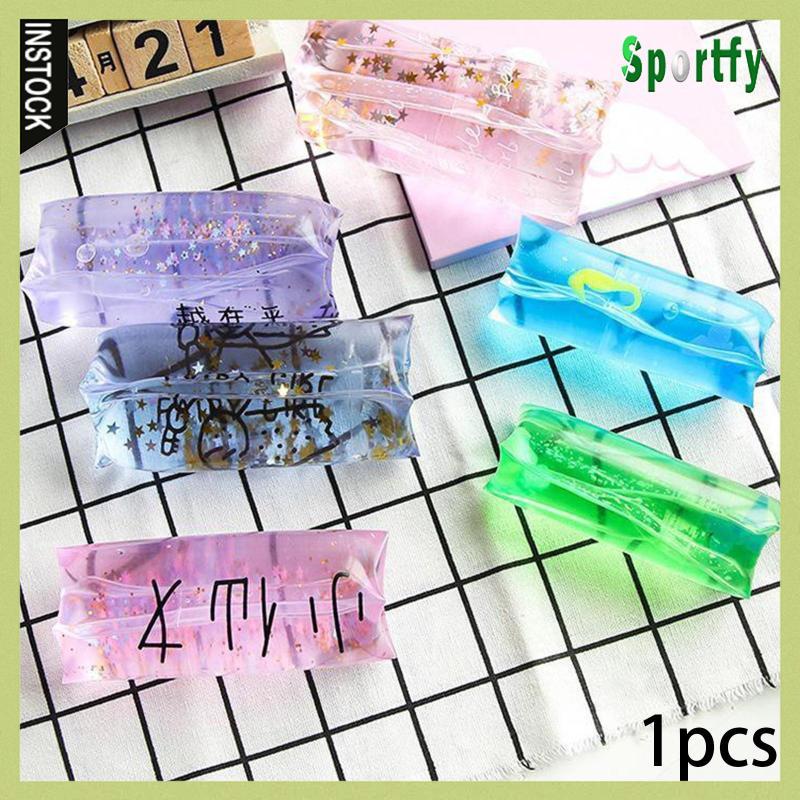 [lzdxwcke1] Water Wigglers Glitter ตกแต่งลื่น Squishy Wiggler Tube Tricky Water Snake Fidget ของเล่น