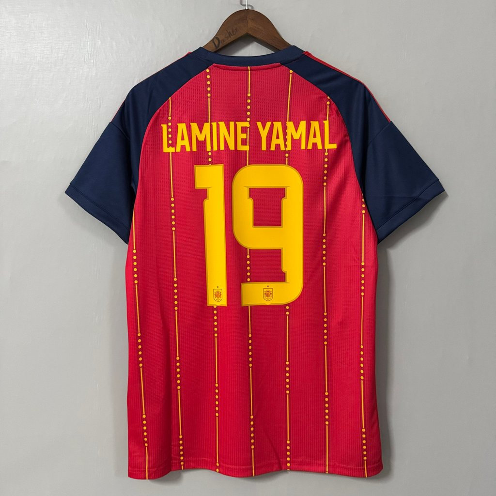 2026-27 สเปนฟุตบอลโลกทีมชาติ Home Fan Edition เสื้อฟุตบอลแขนสั้น S-2XL