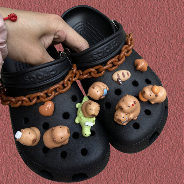 missyp jibbitz jibbitz crocs Cross-Border E-Commerce Amazon รองเท้าหัวเข็มขัดดอกไม้น่ารักการ์ตูน Zhi