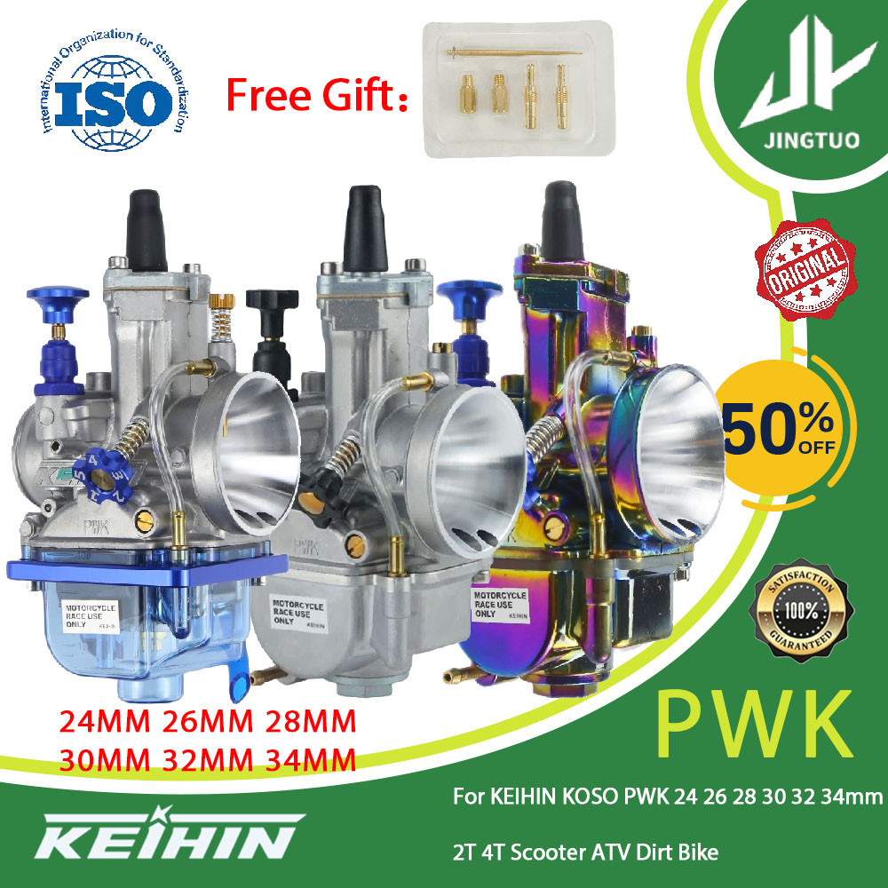 สำหรับ KEIHIN KOSO OKO Sudco TZM RXZ NSR PWK คาร์บูเรเตอร์สำหรับรถแข่ง 24 26 28 30 32 34mm คาร์บูเรเตอร์สำหรับรถแข่งอเนกประสงค์ 2T 4T สกูเตอร์ ATV รถวิบาก