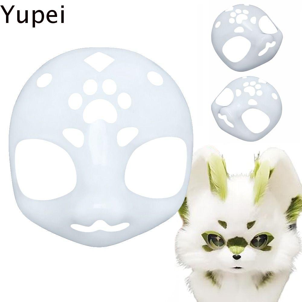 ฐานหัวเครื่องแต่งกาย Kigurumi แบบ Kitty Skull สำหรับคอสเพลย์และ Fursuit DIY