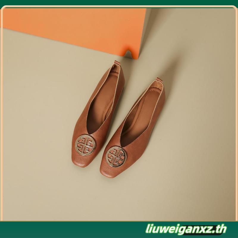 LA BELLA รองเท้าคัชชูหนังแกะ  รุ่น LB AMORE QUEEN FLATS - FORMAL