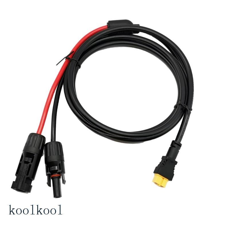 Kool 16AWG ขั้วต่อพลังงานแสงอาทิตย์เป็นสายเคเบิล XT60 พลังงานแสงอาทิตย์ถึง XT60 หญิงสายต่อ
