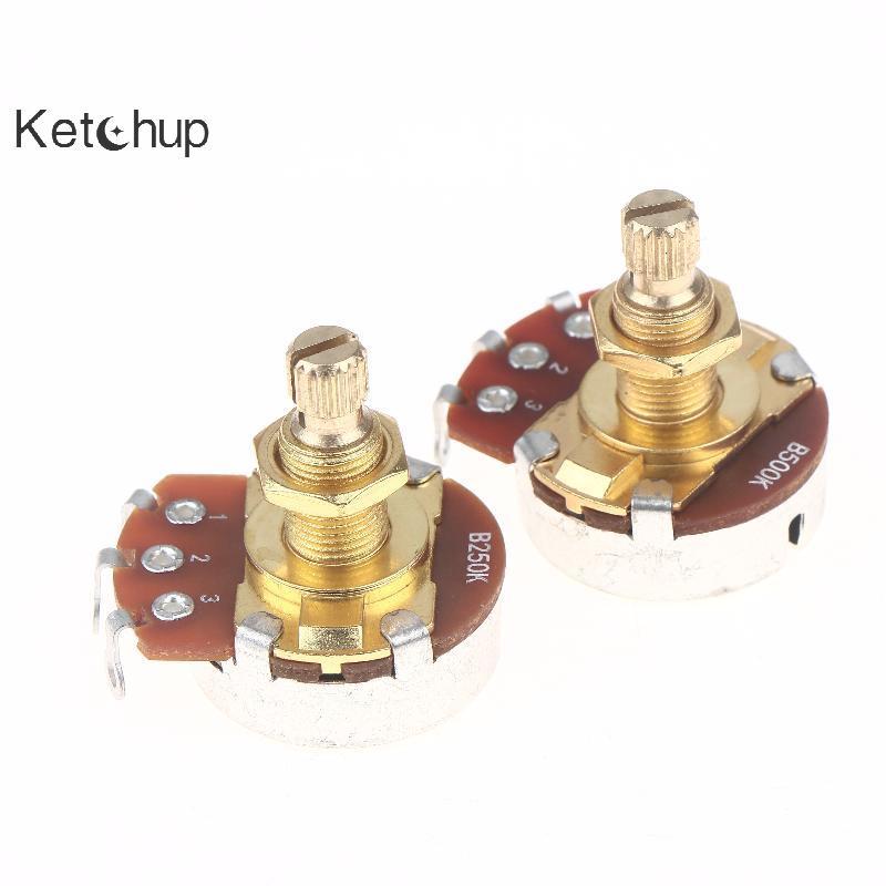 [Kegup-t] 1 ชิ้นกีตาร์ Potentiometer หม้อแรงบิดต่ําและเสียงรบกวนต่ํารู้สึกเรียบเพลาทองเหลือง A500K A