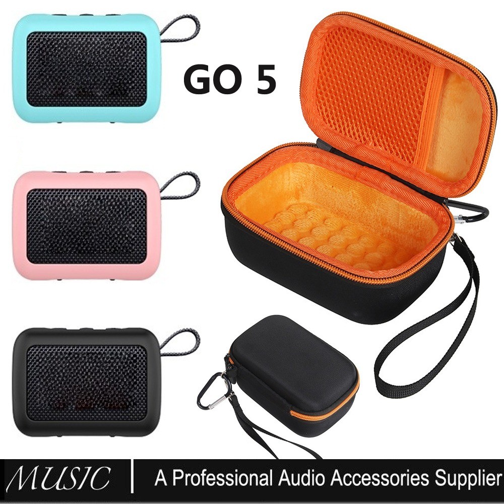 ฝาครอบซิลิโคนและกระเป๋าเดินทางแบบแข็งสําหรับลําโพงบลูทูธแบบพกพา JBL Go 5 อุปกรณ์เสริมสําหรับลําโพง J
