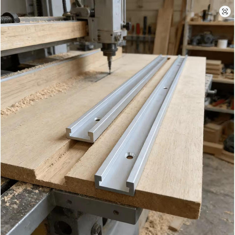 40 ซม.ไม้ Chute Rail หรือ 5 ชิ้น M6/M8 T Slot Nut, อลูมิเนียม T Slider Fixture Slot สไลด์จํากัดท่องเ
