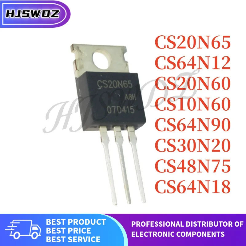 10 ชิ้น/ล็อตใหม่ CS20N65 CS20N60 CS30N20 CS48N75 CS64N90 CS64N18 CS64N12 CS10N60 TO-220 High Power ท