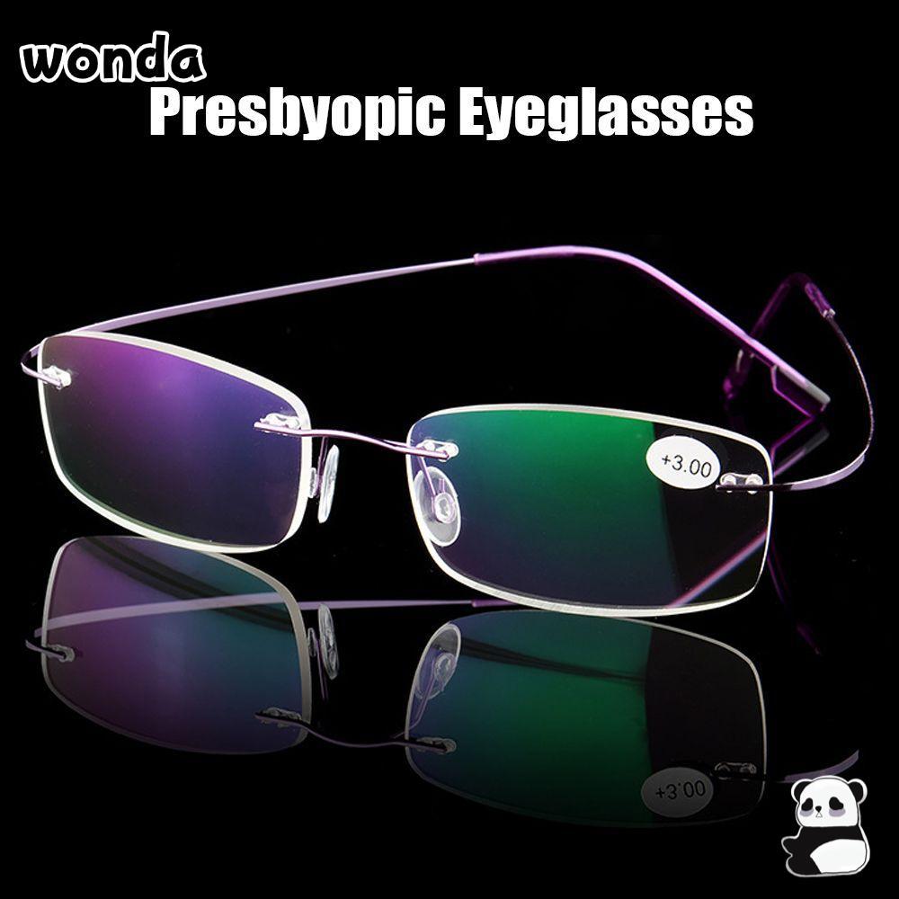 WONDA Memory Titanium Glasses Ultralight Vision Care ไร้ขอบ