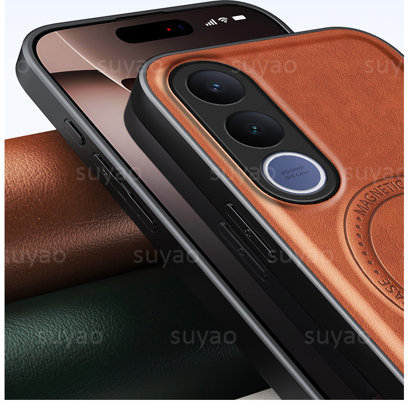 สําหรับ Vivo V70FE V70 FE 2026 เคสโทรศัพท์หรูหรา PU หนังผู้ถือแม่เหล็กปลอก VivoV70FE V70 V60 V50 Lite กันกระแทกป้องกันปกหลัง ราคา ถูกที่สุด ดีลบีเคเค แกลเลอรีภาพที่ 8