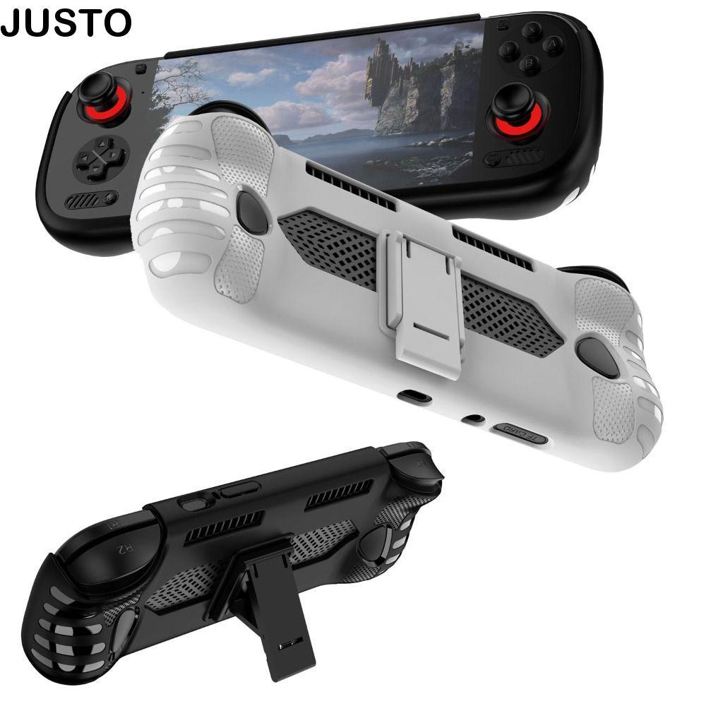 JUSTO ฝาครอบป้องกัน,นุ่ม TPU คอนโซลเกมมือถือ, Professional Ergonomic Anti Slip พร้อม Kickstand Host Shell สําหรับ AYN Odin 3