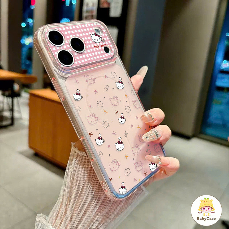 เหมาะสำหรับ IPhone 16 15 14 17 15 Plus 13 12 11 Pro Max แมววัยรุ่นหัวใจน่ารักวัสดุที่เหนือกว่ากรณีโทรศัพท์ทนตก